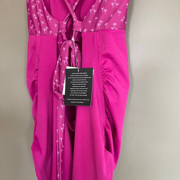 NWT SENITA Maternity One Piece Swimsuit Magenta Medium Pink Comfortable Cute - Picture 9 of 12